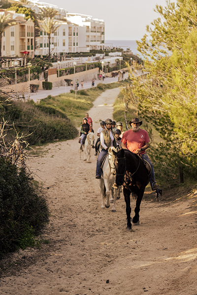 excursion avec des chevaux à cala mesquida